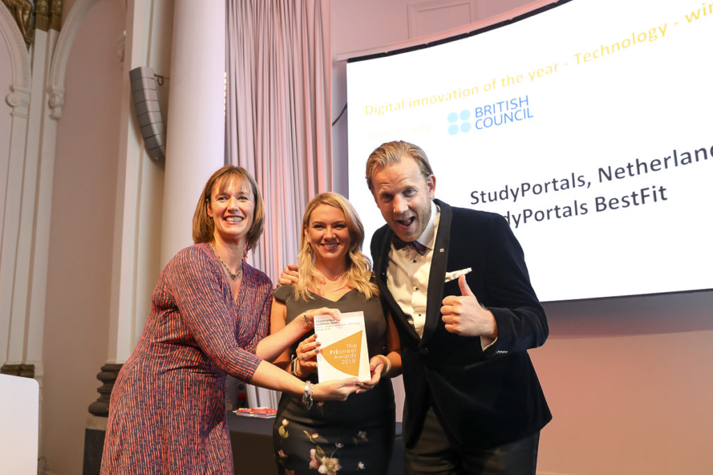 PIEoneer Awards Studyportals 2018 BestFIt Digital Innovation of the Year